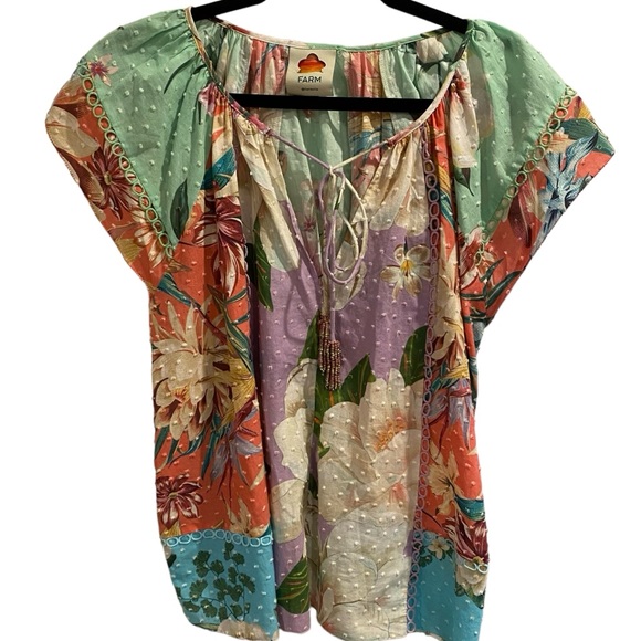 FARM Rio Multicolor Floral Blouse - Picture 1 of 8
